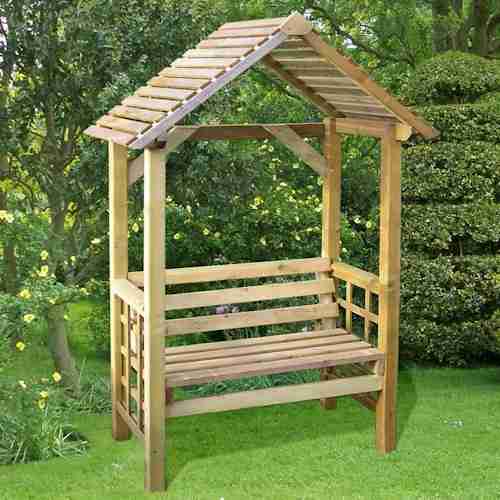 Product photograph of Pantheon Athena Wooden Garden Arbour from Buy Sheds Direct