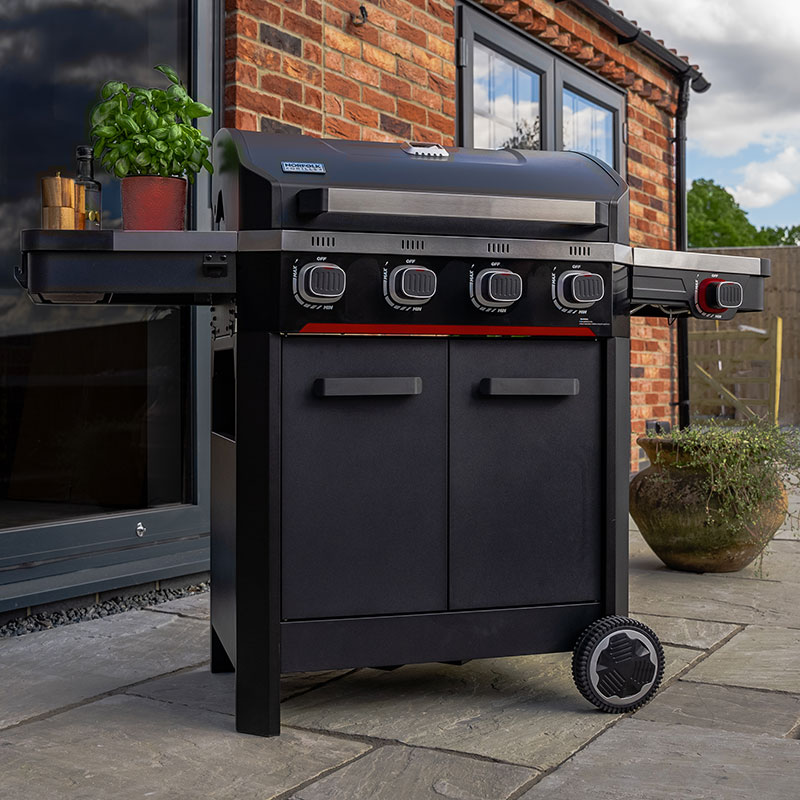 Product photograph of Norfolk Grills Atlas 400 Burner Gas Bbq Grill from Buy Sheds Direct