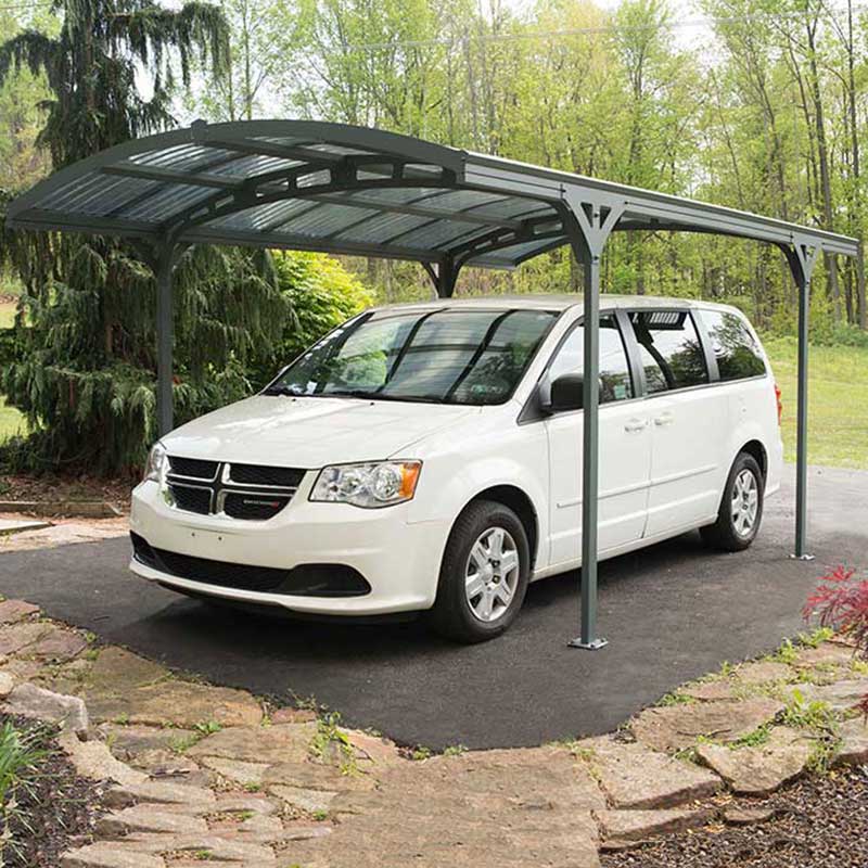 Product photograph of 16x10 Palram Canopia Grey Carport Atlas 5000 from Buy Sheds Direct