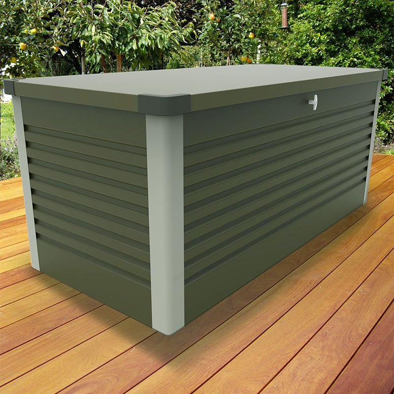 Product photograph of 4x2 Trimetals Green Protect A Box - Premium Metal Garden Storage from Buy Sheds Direct