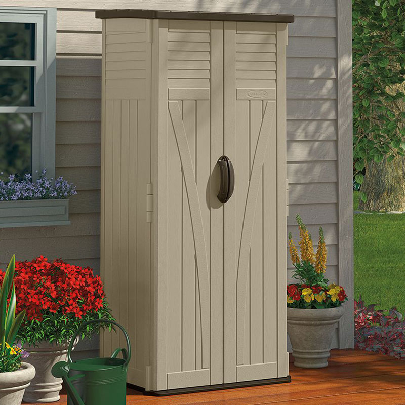 Product photograph of 2 8 X 2 1 Suncast Mannington Tall Plastic Garden Storage Shed 0 82m X 0 65m from Buy Sheds Direct