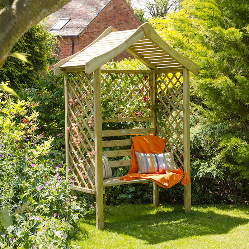 Product photograph of Forest Parisienne Garden Arbour Seat 5 X2 from Buy Sheds Direct