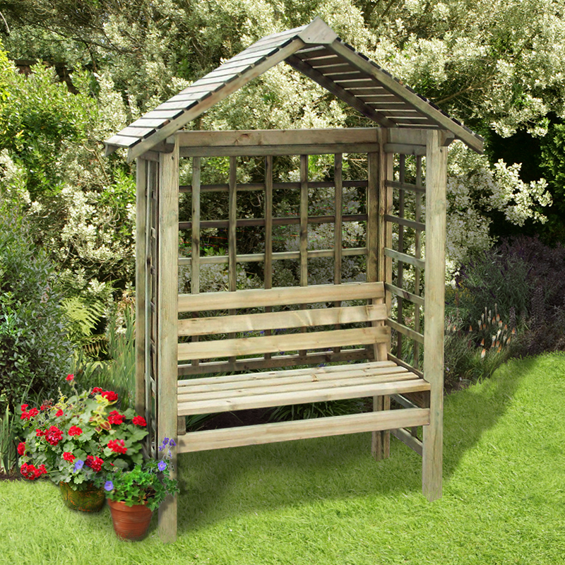 Product photograph of 4x2 Pantheon Cassandra Arbour from Buy Sheds Direct