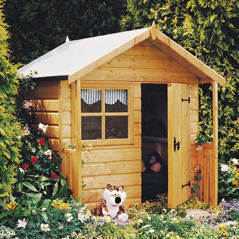 Product photograph of 5 X 4 Shire Club Kids Wooden Playhouse 1 42m X 1 48m from Buy Sheds Direct