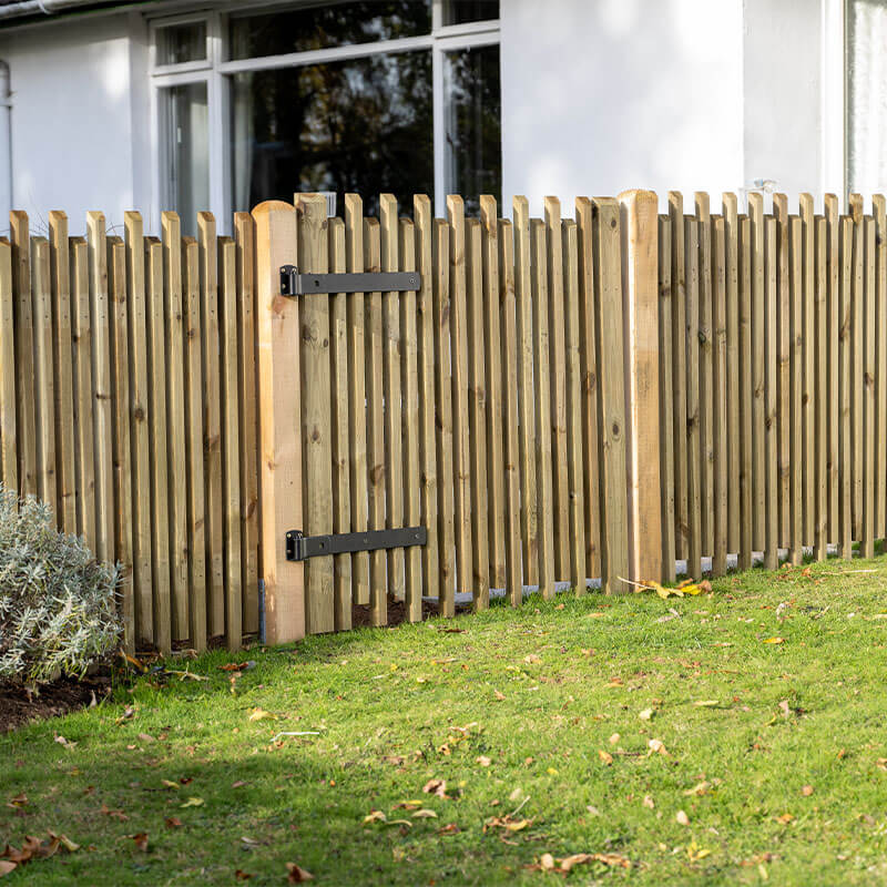Product photograph of 3ft High Forest Contemporary Picket Gate from Buy Sheds Direct
