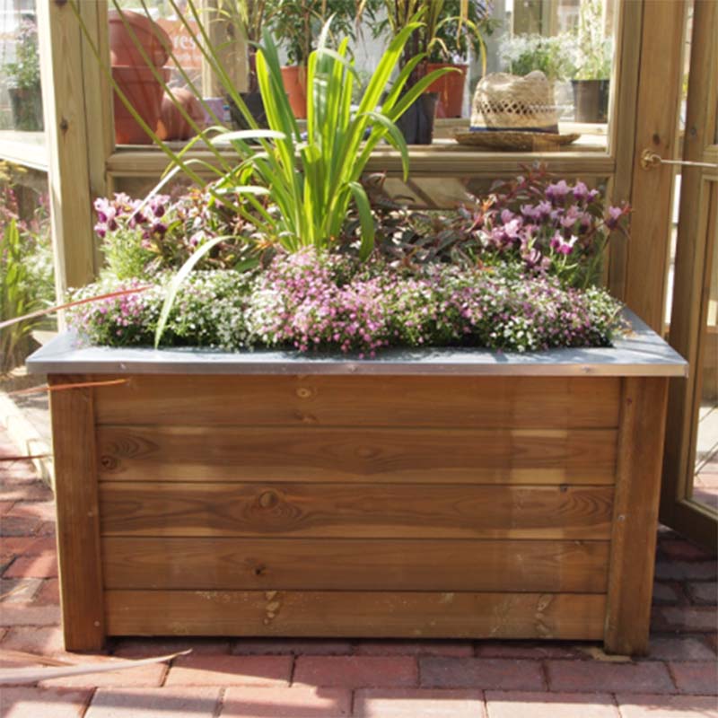 Product photograph of Forest Cambridge Wooden Garden Planter 3 3x1 8 1x0 5m from Buy Sheds Direct