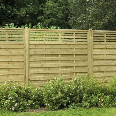Forest 6' x 6' Kyoto Pressure Treated Decorative Fence Panel