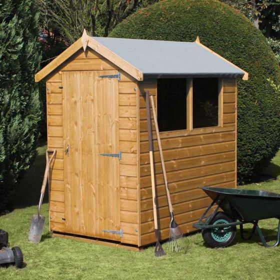 8' x 8' Traditional Standard Apex Wooden Garden Shed (2.44m x 2.44m)
