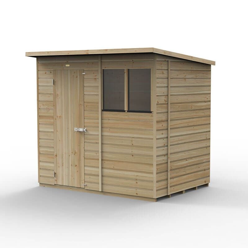 7' x 5' Forest Beckwood 25yr Guarantee Shiplap Pressure Treated Pent Wooden Shed