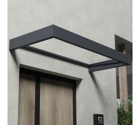 7' x 3' Palram Canopia Sophia 2150 Door Canopy - Grey (2.15m x 0.95m)
