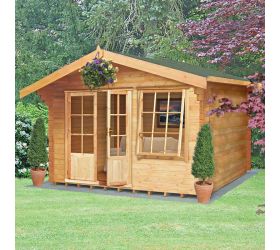 Shire Hale 3.6m x 3m Log Cabin Summerhouse (28mm)