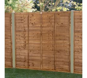Forest 6’ x 6’ Brown Pressure Treated Super Lap Fence Panel