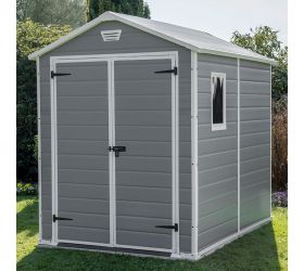 6' x 8' Keter Manor Plastic Garden Shed (1.86m x 2.37m)