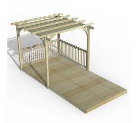 8' x 16' Forest Pergola Deck Kit with Canopy No. 5 (2.4m x 4.8m)