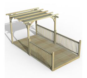 8' x 16' Forest Pergola Deck Kit with Canopy No. 8 (2.4m x 4.8m)