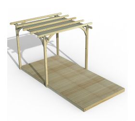 8' x 16' Forest Pergola Deck Kit with Canopy No. 1 (2.4m x 4.8m)