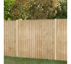Forest 6' x 5' Pressure Treated Vertical Closeboard Fence Panel (1.83m x 1.52m)