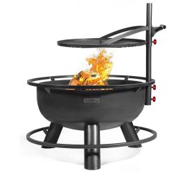 Cook King Bandito Steel Fire Bowl with Adjustable Grill