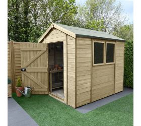 8' x 6' Forest Timberdale Tongue & Groove Pressure Treated Apex Shed