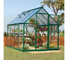 6'x8' (1.8x2.4m) Palram Hybrid Green Greenhouse 