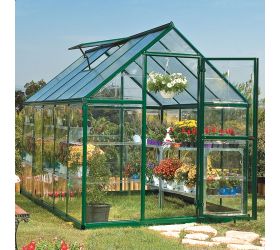 6'x10' (1.8x3m) Palram Hybrid Green Greenhouse 