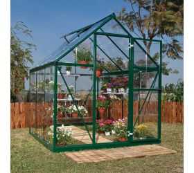 6x6 Palram Harmony Polycarbonate Green Greenhouse 