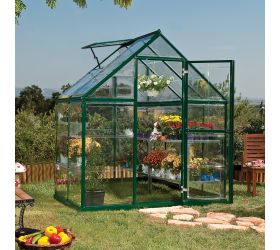 6x4 Palram Harmony Polycarbonate Green Greenhouse 