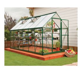 6'x12' (1.8x3.6m) Palram Hybrid Green Greenhouse 