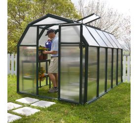 Rion EcoGrow 6x10 Green Greenhouse with Resin Frame 