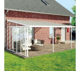 13' Palram Canopia Patio Cover Side Wall Series 4 - White