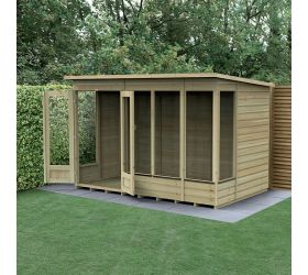 10' x 6' Forest Beckwood 25yr Guarantee Double Door Pent Summer House (3.11m x 2.05m)
