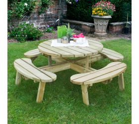 Forest 1.8m Circular Picnic Table 