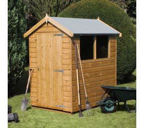 8' x 8' Traditional Standard Apex Wooden Garden Shed (2.44m x 2.44m) 