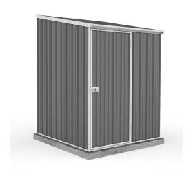 5' x 5' Absco Space Saver Pent Metal Shed - Grey