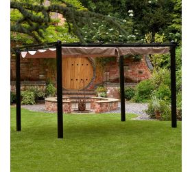10'x10' (3mx3m) Glendale Seville Mocha Garden Gazebo 
