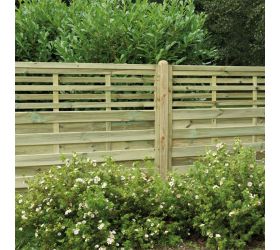 Forest 6' x 4' Kyoto Pressure Treated Decorative Fence Panel
