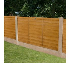 Forest 6' x 4' Straight Cut Overlap Fence Panels (1.83m x 1.22m)