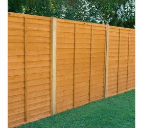 Forest 6' x 5' Straight Cut Overlap Fence Panels (1.83m x 1.52m)