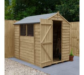 7' x 5' Forest Overlap Pressure Treated Apex Wooden Shed