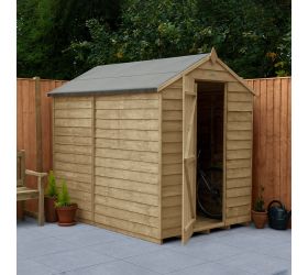 7' x 5' Forest Overlap Pressure Treated Windowless Apex Wooden Shed