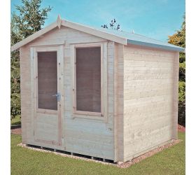 Shire Peckover 2.4m x 2.4m Log Cabin Summerhouse (19mm) 