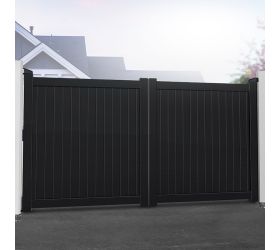 Readymade Gates Devon Premium Aluminium Driveway Double Gates - Black 