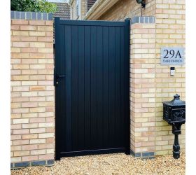 Devon Premium Aluminium Side Gate - Black