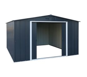 10' x 10' Sapphire Apex Anthracite Metal Shed
