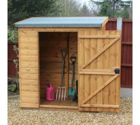 10' x 4' Traditional Pent Wooden Garden Tool Storage Shed (3.05m x 1.22m) 