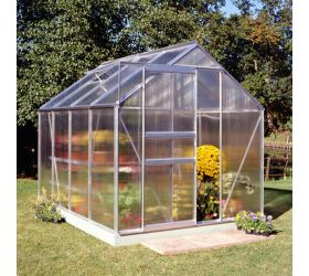 8x6 Aluminium Frame Polycarbonate Greenhouse 