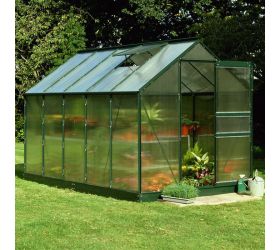 10x6 Green Frame Polycarbonate Greenhouse 