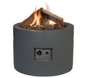 Happy Cocoon Grey Round Gas Patio Heater