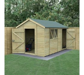 12' x 8' Forest Timberdale Tongue & Groove Combination Apex Shed