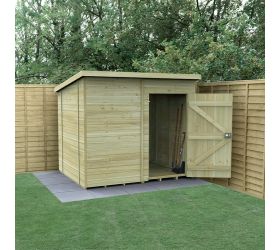 8' x 6' Forest Timberdale Tongue & Groove Windowless Pent Shed